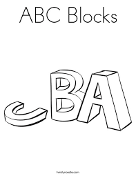 Please check your printer settings before you click the final print. Abc Blocks Coloring Page Twisty Noodle