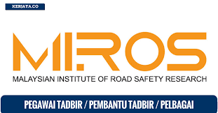 Permohonan jawatan kosong institut penyelidikan keselamatan jalan raya malaysia (miros). Jawatan Kosong Terkini Institut Penyelidikan Keselamatan Jalan Raya Malaysia Miros Kekosongan Jawatan Pegawai Tadbir Kerja Kosong Kerajaan Swasta
