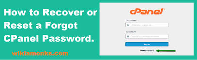 How To Recover Or Change A Forgot Cpanel Password Cpanel Passwords Recover