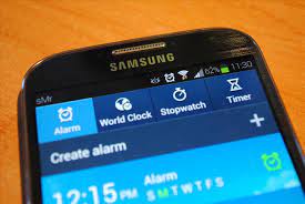 I took a screen shot and you should be able to see it along the top right side of the image. How To Control When The Alarm Icon Shows Up In The Status Bar On Your Samsung Galaxy S4 Samsung Gs4 Gadget Hacks