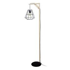 Lampadaire Owen Noir Et Naturel Gifi 447058x Lampadaire Lampadaire Pas Cher Noir