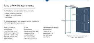 Door Size Is Based On Jamb Depth Height And Width Of The Rough Opening Exterior Doors Exterior Door Window Doors