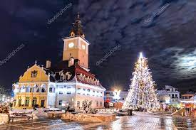 Brasov, Council Square, Christmas in Romania Stock Photo by ©emicristea 40112019