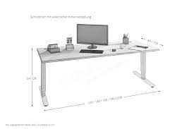 Wenn du jemand bist, der täglich im büro sitzt und an einem schreibtisch arbeitet, dann solltest du unbedingt wissen, welche maße dein schreibtisch haben sollte. Rohr Bush Techno Schreibtisch Hohenverstellbar Mobel Letz Ihr Online Shop