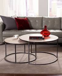 Buy coffee tables at macys.com! Monterey Table Collection Round Coffee Console End Tables Furniture Macy S Round Furniture Nesting Coffee Tables Coffee Table