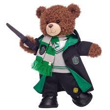 Harry Potter Bear Slytherin Gift Bundle With House Robe Scarf Hogwarts Pants Wand Build A Bear Workshop Build A Bear Harry Potter Plush Bear