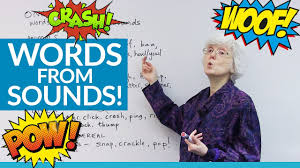Onomatopoeic ) the stuttering (stottern) rifles' rapid rattle / the cuckoo whizzed past the the repetition of a word or several words at the beginning of successive (aufeinander folgend) lines, clauses or sentences. Bang Crash Ding Dong Words That Imitate Sounds Engvid