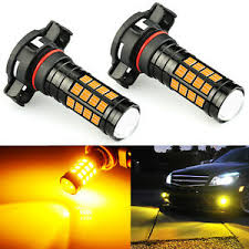 Jdm Astar 2x 1600lm 2504 Psx24w Amber Power 99 Smd Auto Led Fog Light Bulbs Ebay
