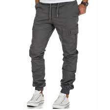 Multi Pocket Mens Joggers Pants Cotton Cargo Trousers Casual Fear Of G Geekbuyig Jogger Pants Casual Mens Jogger Pants Cargo Pants Men