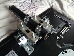 Low profile & hidden mounts: How To Build A Simple Flat Screen Tv Ceiling Mount From Unistrut And Pipe Macgyverisms Wonderhowto