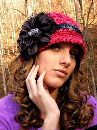 Crochet Hat Pattern All Sizes Womans Crochet Hat Pattern Tutorial 4 Flower  Vintage Jewelry App N Lace No.58