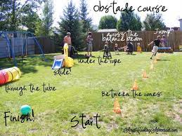 Nautical Birthday Party Kids Obstacle Course Backyard Obstacle Course Nautical Birthday Party