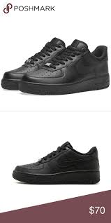 Black And Grey Air Force Ones All Black Air Force Ones Completely Brand New Size 4 5 Youth 100 Authentic Shoes Sneakers Sneakers All Black Air Force Ones