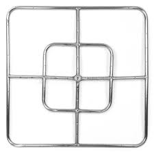 24 round fire ring for outdoor use with 1 2 center female gas inlet. Stainless Steel Square Gas Fire Pit Burner 24 X24 Woodland Direct