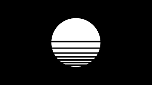 Looking for the best wallpapers? As Requested Dark Mode Black And White Modern Minimalist Outrun Sun Wallpapers Desktop Mobile 1920 X 1080p Hope You All Dig It Also White Versions Included As Well Outrun