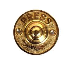 Available in 6 beautiful finishes. Press Letters Solid Brass Old Antique Style Round Retro Door Bell Push Button The Kings Bay