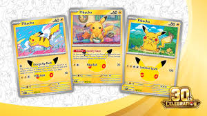 Take a Peek at Pikachu Cards from Pokémon TCG: 30th Celebration