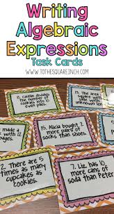 Writing Algebraic Expressions Writing Algebraic Expressions Algebraic Expressions Math Expressions