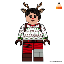 Lego Fortnite Red Nosed Raider Lego Coloring Skin Drawing Lego Minifigures