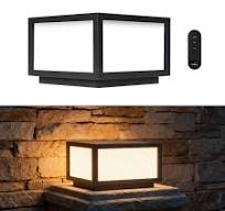 SkyGlow Solar Column Light, Stainless Steel LED IP55 ...