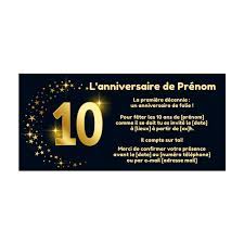 We did not find results for: Invitation Anniversaire 10 Ans Doree Etoile Gratuit A Imprimer Carte 3451