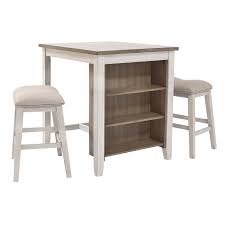 Caydena wood counter height return swivel stool, rustic gray. Ashton 3 Pc Counter Height Dining Set Dining Room Sets Wg R Furniture