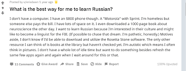 In my search to find the best way to learn russian, i have taken to reddit for advice from those who have gone before me. The Best Way To Learn Russian According To Reddit Language Tsar