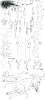 The base of the body is done, so you can now finish it any way you want! How To Draw Hunter Bodys By Black Wing24 Dragon Sketch Dragon Drawing Creature Drawings