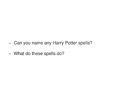Spells And Their Latin Origins Ppt Download
