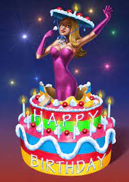 Carte Happy Birthday Et Pin Up Envoyer Une Vraie Carte Anniversaire 40 Ans Des 0 99 Merci Facteur
