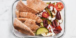 No Cook Lunch Idea Greek Chicken Salad With Pita Recipe Cooking Healthy Snacks Food