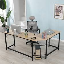 This is a table for the reception area in any. Office Studio Computer Desk For Office 2 Piece Corner Desk Modern Design Pc Laptop Computer Table Study Desk 66 X 49 X 30 L Shaped Corner Desk For Home Office School Natural S10629 Walmart Com