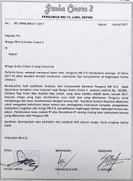 Cigadung bandung telah diposting dengan harapan bahwa kami dapat memberi anda inspirasi untuk membuat kop surat dengan baik dan benar. Contoh Surat Pemberitahuan Iuran Bulanan Warga Contoh Surat
