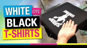 Black dress shirts for men. How To Screen Print White On Black T Shirts Tutorial Youtube