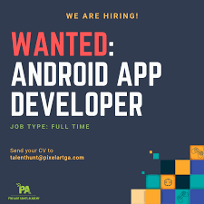 Jobs now are obtained several ways, so if you'd like, i'm sure you could just apply to jobs near you by walking in and asking for an application, but i would one great app i found on google play is called buzz. Job Position For Android Apps Developer Islamabad Pixelart Game Academy