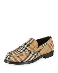 Burberry Men S Moore Signature Check Penny Loafer Penny Loafers Burberry Men Dress Shoes Men