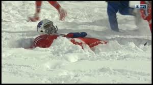 Bills Player Does Snow Angel After O T Snow Game Snow Angels Snow Players