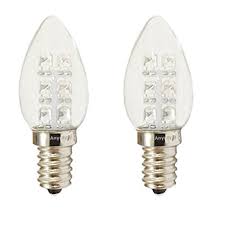 Anyray 2 Bulbs A C7e12lww Led Night Light 0 5 Watt C7 4w 5w 7w Replacement E12 Candelabra Base 110v Color 120v Warm White Walmart Com Walmart Com