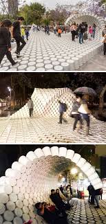 A Group Of Designers Created A Wave Made Of Buckets For An Architecture Festival In Mexico City Interactive Architecture Interactive Art Installation Installation Art