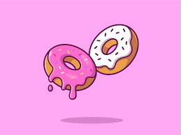 Donuts Donut Drawing Donut Cartoon Food Logo Design Inspiration
