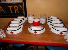 Nurse Party Hats Also Great For A Photo Booth Prop Nursing Graduation Party Rn Graduation Party Nurse Party