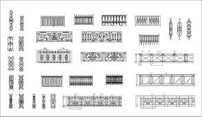 By downloading and using any arcat cad drawing content you agree to the following license agreement. Iron Railing Design Autocad Blocks Collections All Kinds Of Forged Iron Gate Cad Blocks Architectural Cad Drawings