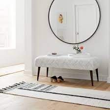 Different wall materials may require different types of fasteners; Metal Frame Oversized 48 Round Mirror