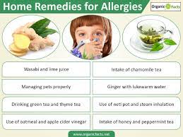 Home Remedies For Allergy Include Honey Ginger Green Tea Peppermint Chamomile Thyme Lime Oatm Home Remedies For Allergies Allergy Remedies Home Remedies