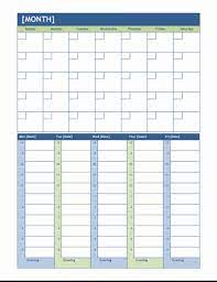 Canva's selection of printable planner templates include beautiful designs that are perfect for laying out your daily, weekly and monthly schedules. Monthly And Weekly Planning Calendar
