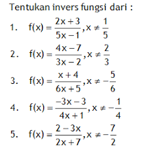 Bagaimana menentukan invers fungsi bentuk pecahan aljabar? Http Imathsolution Blogspot Com 2017 11 Menentukan Invers Fungsi Dari Bentuk Html