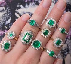 Engagement Rings Vintage Emerald Engagement Ring Emerald Engagement Ring Emerald Engagement
