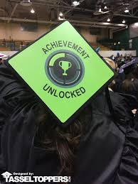 A tassel topper is the ultimate form of self . Achievement Unlocked Grad Cap Tassel Topper Walmart Com