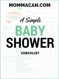 Whereas, while organizing baby shower for boys, the color theme changes to blue and the decor is planned sans the frills and nets. Simple Baby Shower Printable Checklist Momma Can