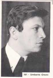 Figurina Attori del cinema/cantanti UMBERTO ORSINI N.161 Ed. Supercarta  1965